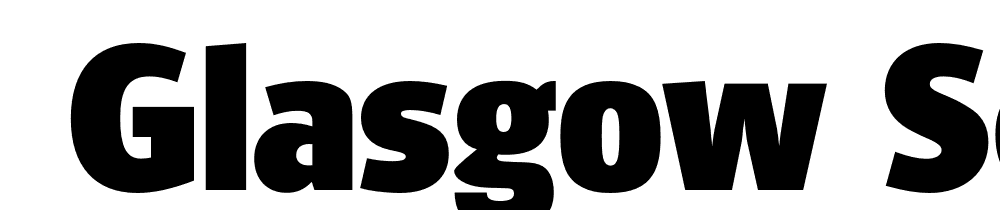  DEMO Glasgow Serial Heavy Regular font family download free