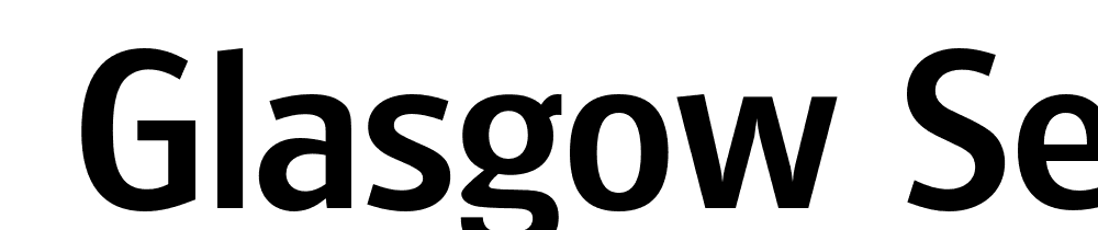  DEMO Glasgow Serial Medium Regular font family download free