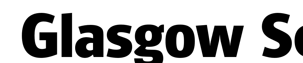  DEMO Glasgow Serial Xbold Regular font family download free