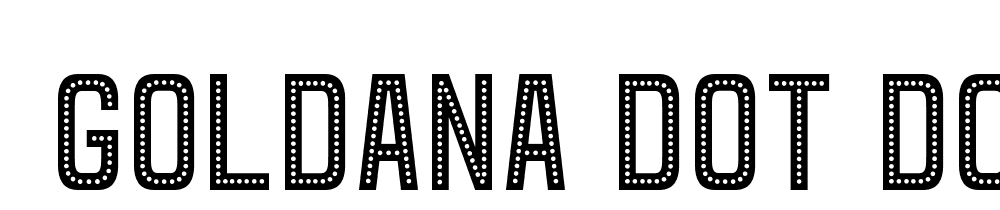  DEMO Goldana Dot Dot font family download free