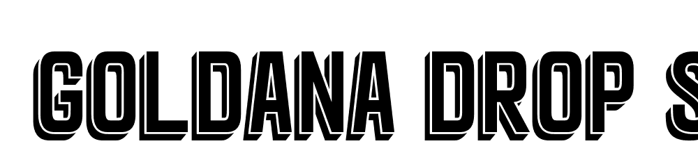  DEMO Goldana Drop Shadow Drop Shadow font family download free