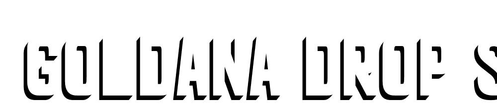  DEMO Goldana Drop Shadow Solo Drop Shadow Solo font family download free