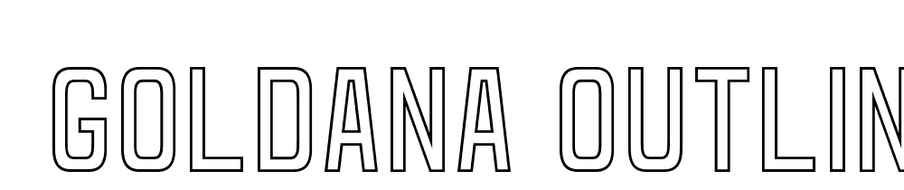  DEMO Goldana Outline Outline font family download free