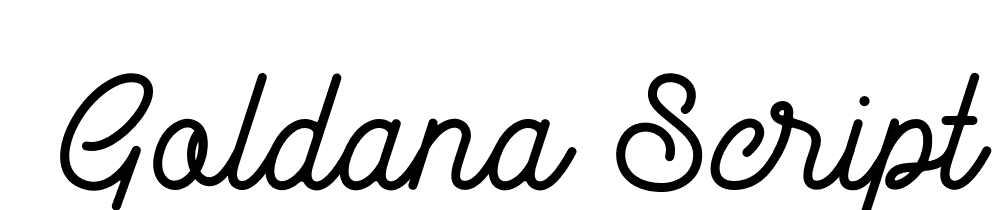  DEMO Goldana Script Script font family download free