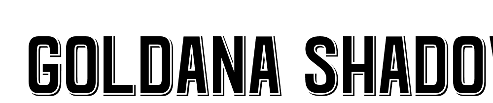  DEMO Goldana Shadow Shadow font family download free