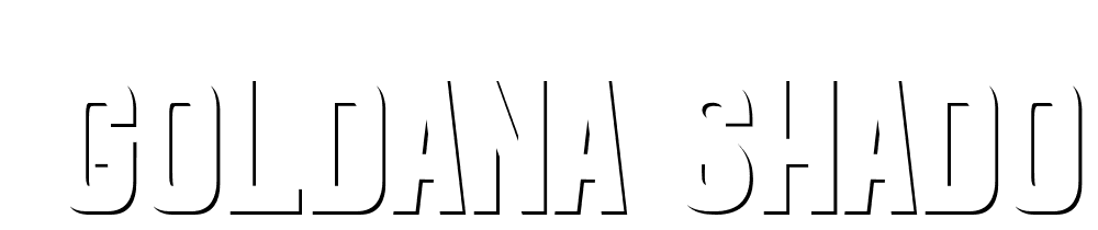  DEMO Goldana Shadow Solo Shadow Solo font family download free