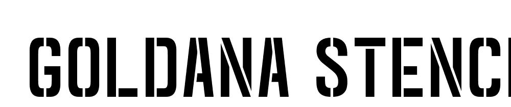  DEMO Goldana Stencil Stencil font family download free