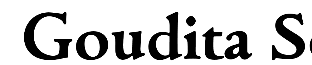  DEMO Goudita Serial Bold font family download free