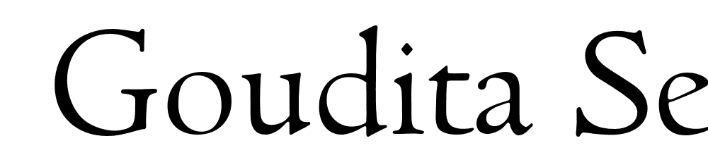  DEMO Goudita Serial Light Regular font family download free