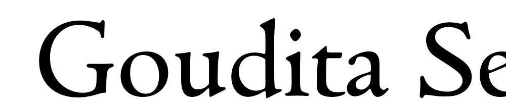  DEMO Goudita Serial Regular font family download free