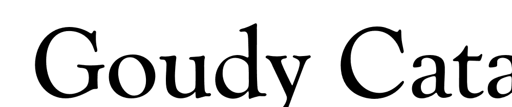  DEMO Goudy Catalogue FS Regular font family download free