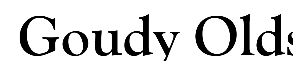  DEMO Goudy Oldstyle FS Bold font family download free