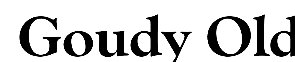  DEMO Goudy Oldstyle FS ExBd Regular font family download free