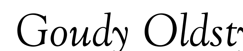  DEMO Goudy Oldstyle FS Italic font family download free