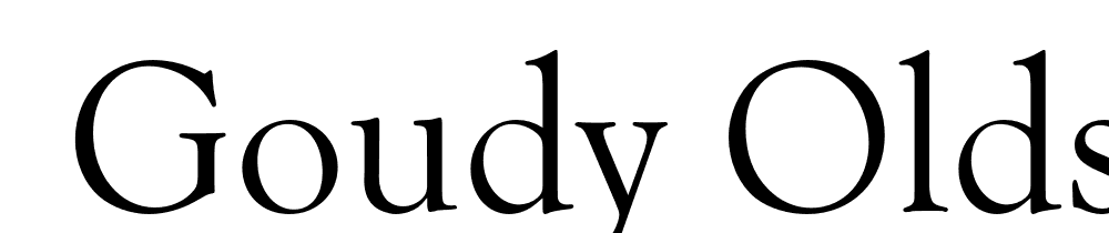  DEMO Goudy Oldstyle FS Regular font family download free