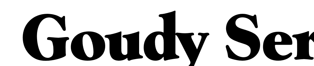  DEMO Goudy Serial Heavy Regular font family download free