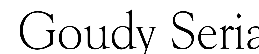  DEMO Goudy Serial Light Regular font family download free