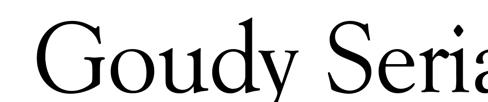  DEMO Goudy Serial Regular font family download free