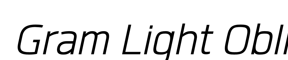  DEMO Gram Light Oblique font family download free