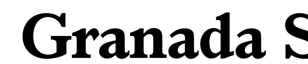  DEMO Granada Serial Xbold Regular font family download free