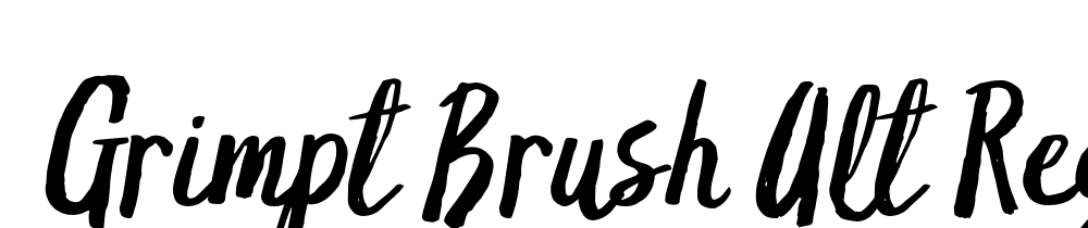  DEMO Grimpt Brush Alt Regular font family download free