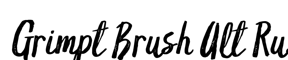  DEMO Grimpt Brush Alt Rust Regular font family download free