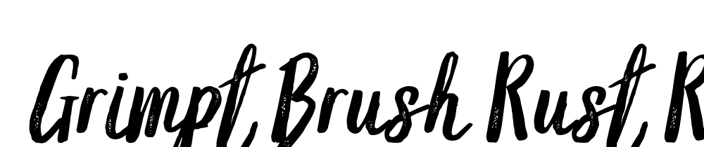  DEMO Grimpt Brush Rust Regular font family download free