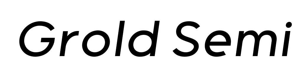  DEMO Grold SemiLight Italic font family download free