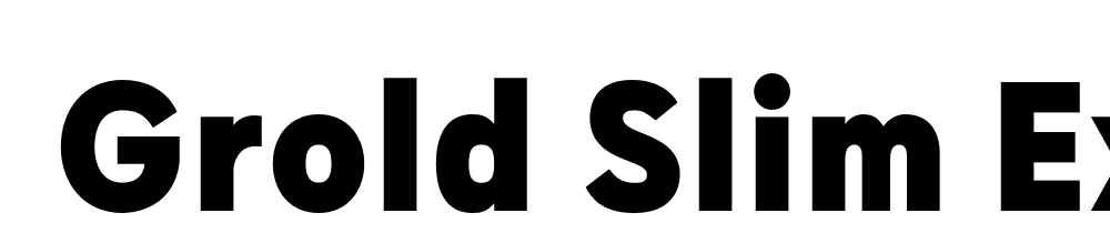  DEMO Grold Slim ExtraBold Regular font family download free