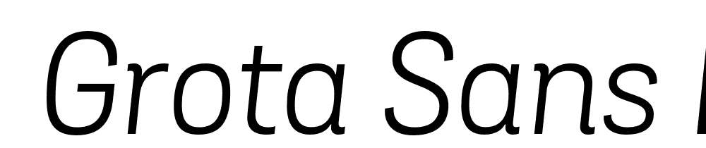  DEMO Grota Sans Book Italic font family download free