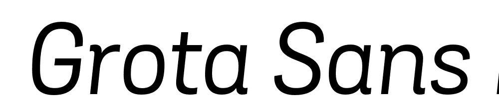  DEMO Grota Sans Italic font family download free