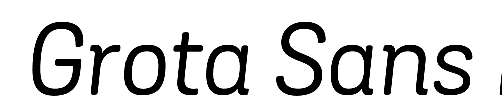  DEMO Grota Sans Rd Italic font family download free