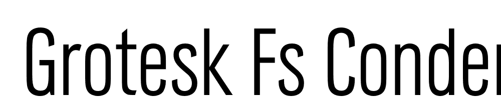  DEMO Grotesk FS Condensed Regular font family download free