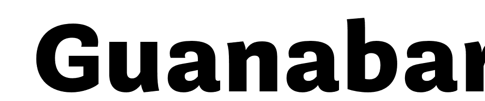  DEMO Guanabara Sans Extra Bold Regular font family download free