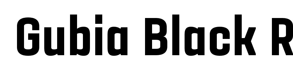  DEMO Gubia Black Regular font family download free