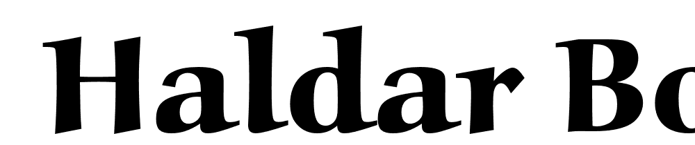  DEMO Haldar Bold font family download free