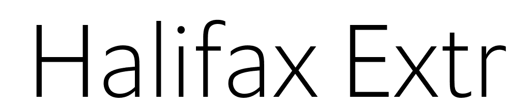  DEMO Halifax ExtraLight Regular font family download free