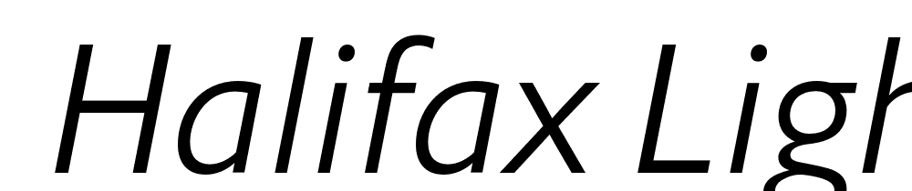  DEMO Halifax Light Italic font family download free