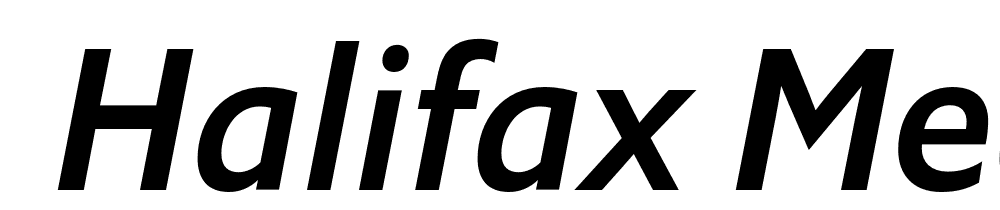  DEMO Halifax Medium Italic font family download free