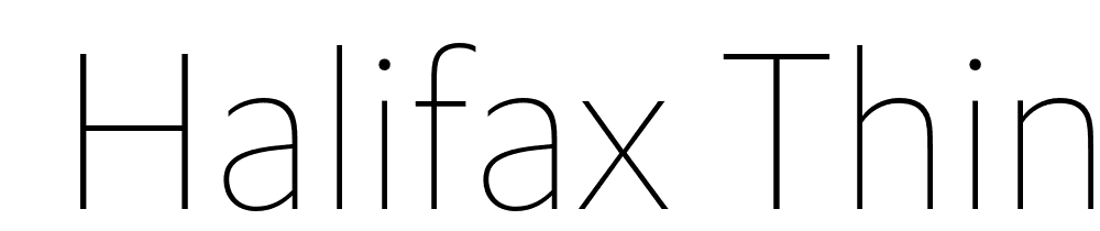  DEMO Halifax Thin Regular font family download free