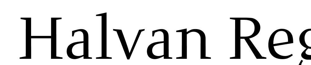  DEMO Halvan Regular font family download free