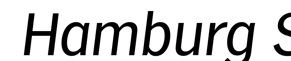  DEMO Hamburg Serial Italic font family download free