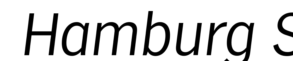  DEMO Hamburg Serial Light Italic font family download free