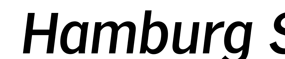  DEMO Hamburg Serial Medium Italic font family download free