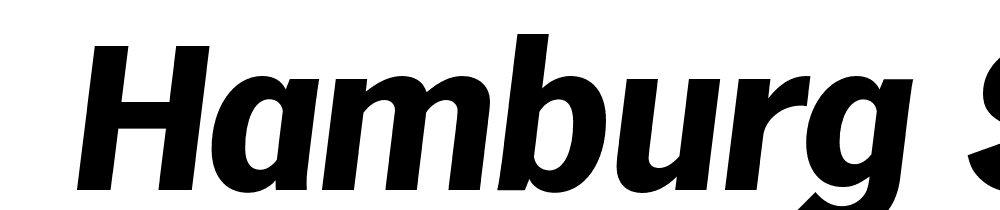  DEMO Hamburg Serial Xbold Italic font family download free