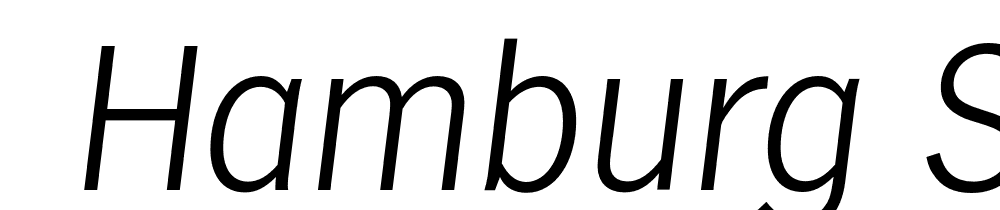  DEMO Hamburg Serial Xlight Italic font family download free