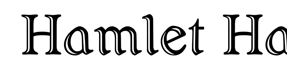  DEMO Hamlet Handtooled Regular font family download free