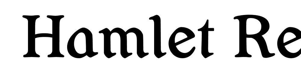  DEMO Hamlet Regular font family download free