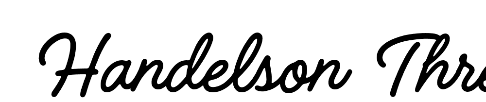  DEMO Handelson Three Regular font family download free