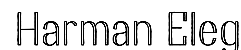  DEMO Harman Elegant Inline Regular font family download free